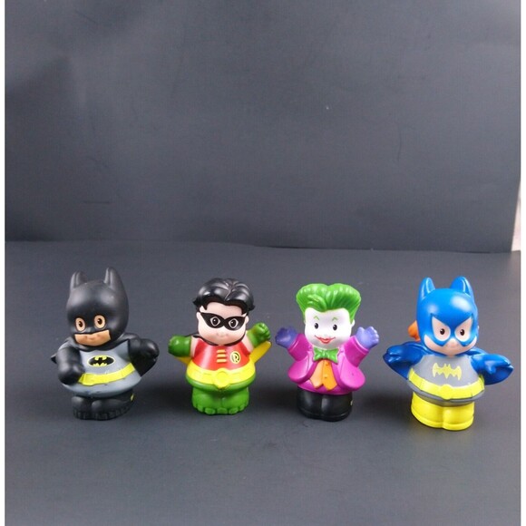 Fisher-Price Other - Fisher Price Little People Batman Batgirl Robin Joker Figure Toys